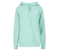 Baumwoll-Kapuzenpullover 'Mini Handwriting' Türkis