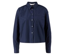 Cropped Bluse Marineblau