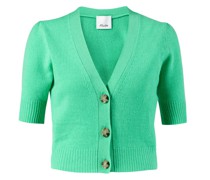 Schurwoll-Strickjacke