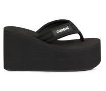 Plateau Flip-Flop 'Branded Wedge Sandal'