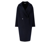 Wollmantel Marineblau