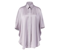 Bluse aus Satin Flieder