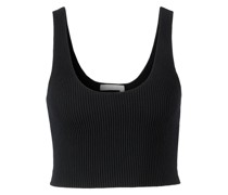 Gestricktes Woll-Tanktop Black