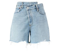 Jeans-Shorts 'Criss Cross' Hellblau