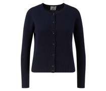 Cashmere-Strickjacke Marineblau