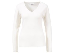 Baby-Cashmere V-Neck Pullover Weiss