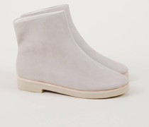 Velourleder-Boots Grau/