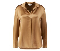 Seidenbluse Mittelbraun