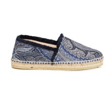 Espadrilles aus Jacquard /Blau