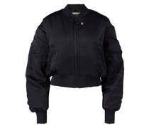 Bomberjacke mit Logo-Aufnäher