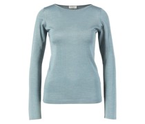 Cashmere-Seiden Pullover Blaugrau