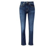 Straight-Leg Jeans 'Girlfriend Midrise Relaxed Slim 29' Marineblau