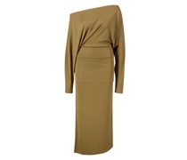 One-Shoulder-Kleid Khaki