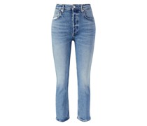 Slim-Fit Cropped Jeans 'Riley Crop' Hellblau