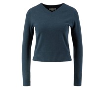 Woll-Cashmere-Pullover Petrol