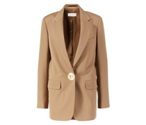 Wollblazer mit goldenen Schmuckstein