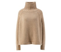 Cashmere-Rollkragenpullover Mittelbraun
