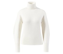 Woll-Rollkragenpullover Crème