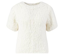 Cashmere-Kurzarmpullover