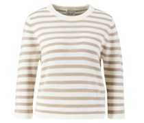 Schurwoll-Pullover Hellbraun