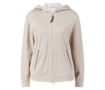 Baumwoll-Seiden-Kapuzenpullover