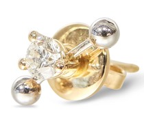 Ohrring 'Two In One' mit Diamant 18K Gelb- und Weißgold