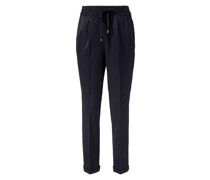 Wollhose Marineblau