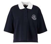 Baumwoll-Poloshirt Marineblau