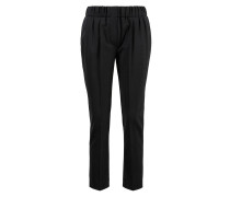 Wollhose mit Perlendetails Anthrazit