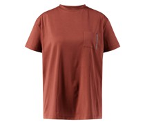 T-Shirt mit Perlen-Detail Bordeaux
