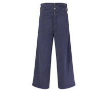 Relaxed-Fit Jeans 'Loulou' Marineblau