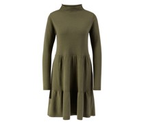 Woll-Cashmere-Midikleid Khaki