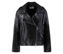 Lederjacke im Biker-Stil