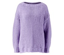 Cashmere-Pullover mit Rundhalsausschnitt Violett