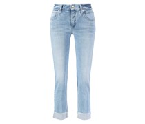 Slim-Fit Jeans 'Pina Short' Hellblau