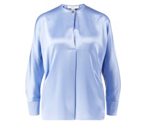 Seidenbluse Hellblau