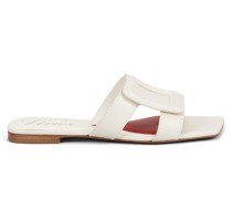 Mules mit Stitching-Schnalle