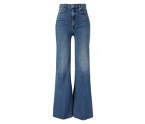 Flared-Leg Jeans 'HW Roller Skimp' Mittelblau