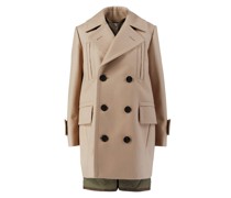 Mantel mit Westenakzent 'Wool Melton Mix Coat'