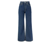 Wide Leg Jeans '70`s Ultra High Rise' Marineblau