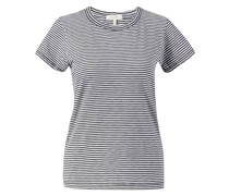 Baumwoll-T-Shirt 'Striped Tee' /Weiß