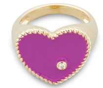 Ring 'Chevaliere Coeur' Violett