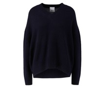 Cashmere-Pullover Marineblau