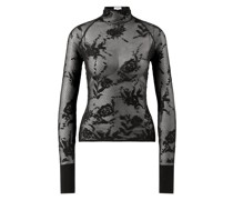 Langarmshirt aus Spitze