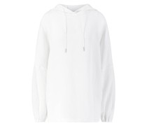 Leinenbluse mit Kapuze