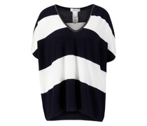 Pullover aus Merinowolle Marineblau