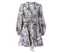 Wickelkleid 'Vitali Wrap Short Dress' /Blau
