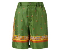 Seidenshorts Dunkelgrün