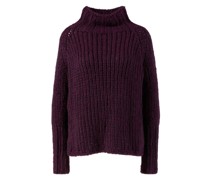 Cashmere-Rollkragenpullover Violett