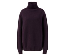 Cashmere-Rollkragenpullover Violett